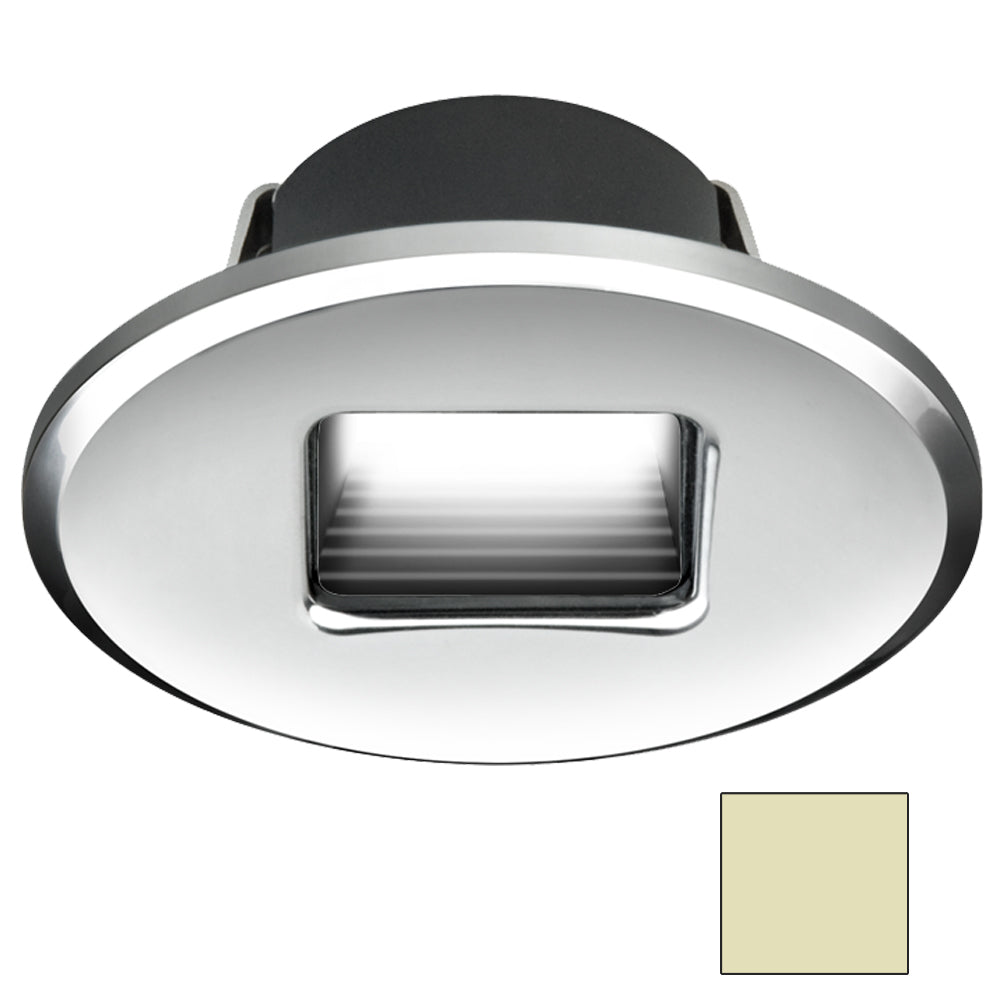 I2Systems Ember E1150Z Snap-In - Polished Chrome - Oval - Warm White Light [E1150Z-13CAB] - BuoyMart.com  Interior / Courtesy Light I2Systems Inc