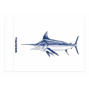Tigress White Marlin Release Flag - 12" x 18" [88421] - BuoyMart.com  Fishing Accessories Tigress