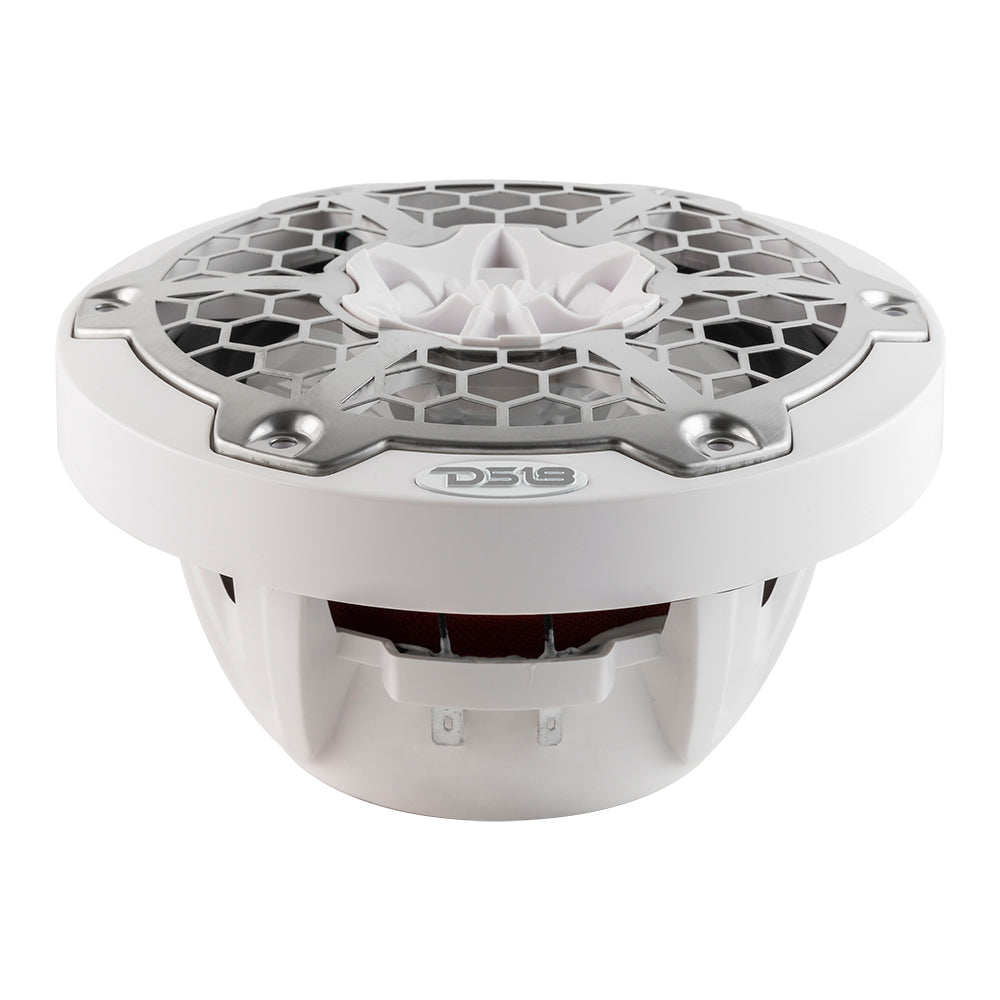 DS18 New Edition HYDRO 6.5" 2-Way Marine Speakers w/RGB LED Lighting 300W - White [NXL-6M/WH] DS18