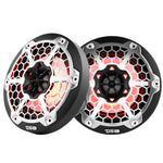 DS18 New Edition HYDRO 6.5" 2-Way Marine Speakers w/RGB LED Lighting 300W - Black [NXL-6M/BK] DS18