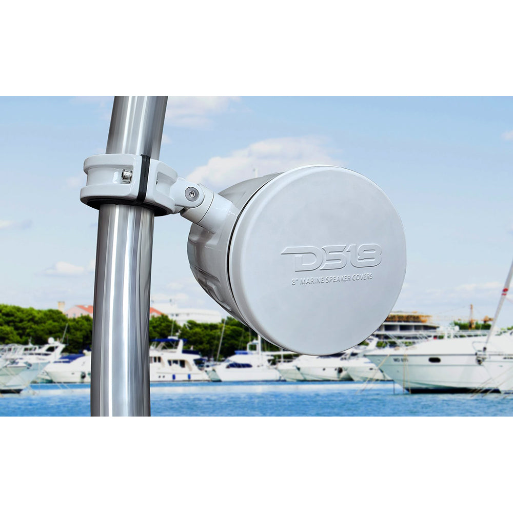 DS18 Silicone Marine Speaker Cover f/6.5" Speakers - White [CS-6/WH] DS18