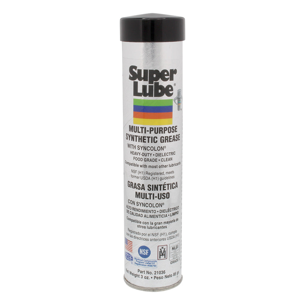 Super Lube Multi-Purpose Synthetic Grease w/Syncolon - 3oz Cartridge [21036] - BuoyMart.com  Cleaning Super Lube