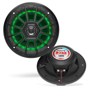 Boss Audio MRGB55B 5.25" Marine Speakers w/RGB Lighting - Black [MRGB55B] Boss Audio