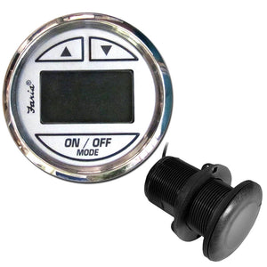 Faria Chesapeake White SS 2" Depth Sounder w/Thru-Hull Transducer [13894] Faria Beede Instruments