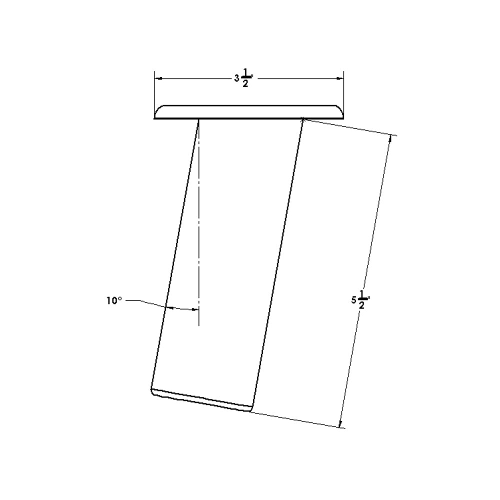 TACO Flush Mount Rod Holder 10 - Deluxe Anodized Finish [F31-0702BXY] - BuoyMart.com  Rod Holders TACO Marine