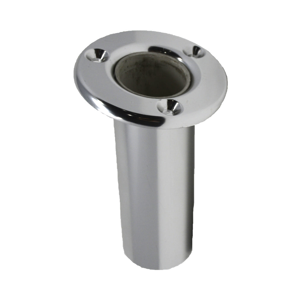 TACO Flush Mount Rod Holder 10 - Deluxe Anodized Finish [F31-0702BXY] - BuoyMart.com  Rod Holders TACO Marine