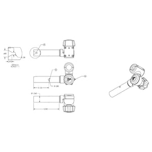 TACO ShadeFin Adjustable Clamp-On Pipe Mount [T10-3000-7] - BuoyMart.com  Accessories TACO Marine