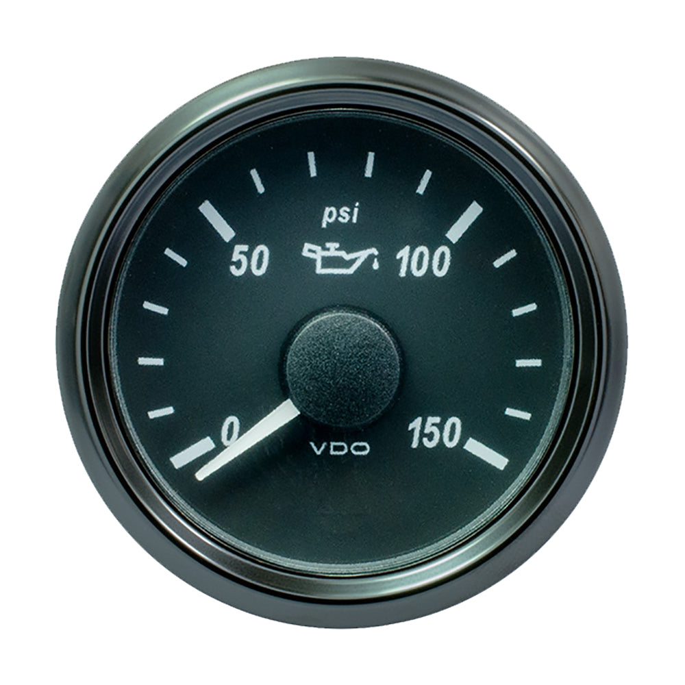 VDO SingleViu 52mm (2-1/16") Oil Pressure Gauge - 150 PSI - 0-180 Ohm [A2C3833300030] - BuoyMart.com  Gauges VDO