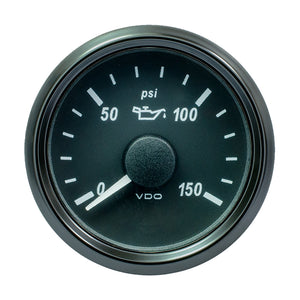 VDO SingleViu 52mm (2-1/16") Oil Pressure Gauge - 150 PSI - 0-180 Ohm [A2C3833300030] - BuoyMart.com  Gauges VDO