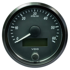 VDO SingleViu 80mm (3-1/8") Tachometer - 6,000 RPM [A2C3833010030] - BuoyMart.com  Gauges VDO