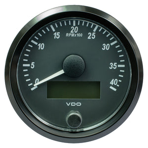 VDO SingleViu 80mm (3-1/8") Tachometer - 4,000 RPM [A2C3832990030] - BuoyMart.com  Gauges VDO