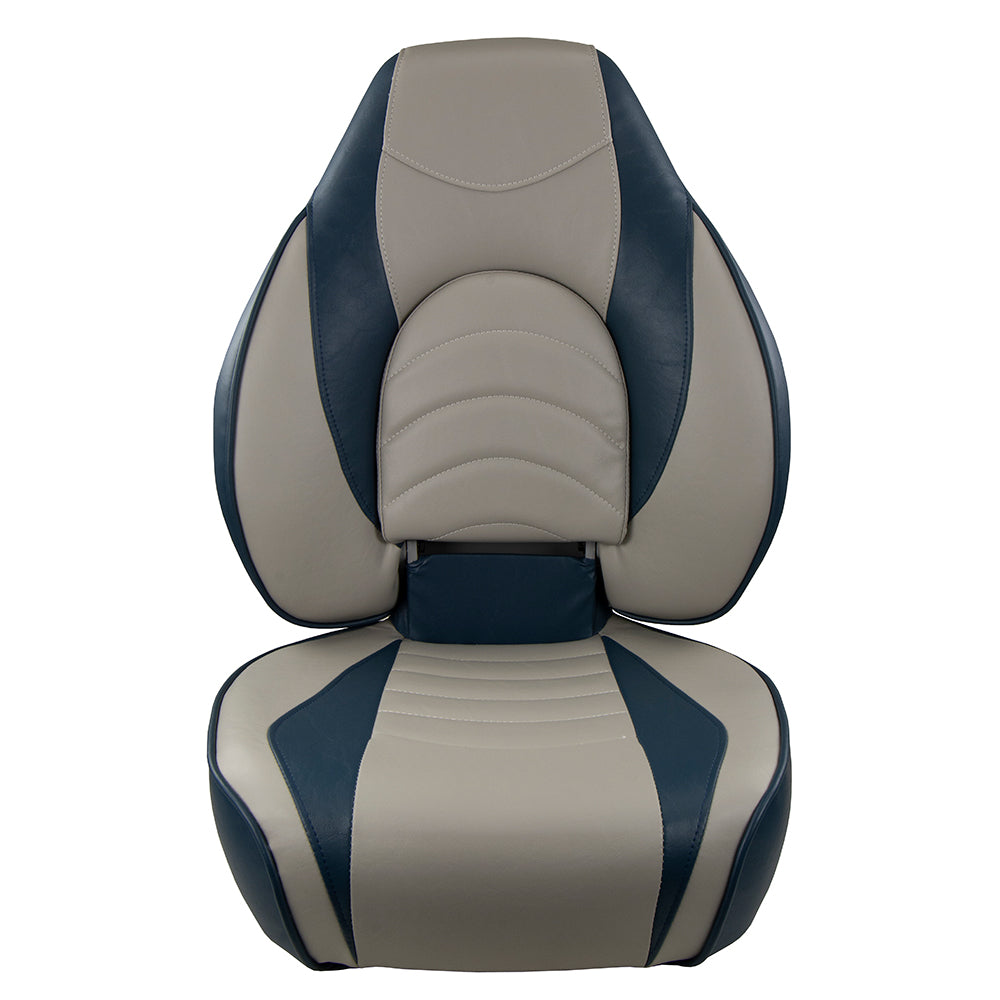 Springfield Fish Pro High Back Folding Seat - Blue/Grey [1041631-1] - BuoyMart.com  Seating Springfield Marine