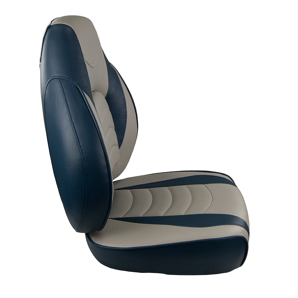 Springfield Fish Pro High Back Folding Seat - Blue/Grey [1041631-1] - BuoyMart.com  Seating Springfield Marine