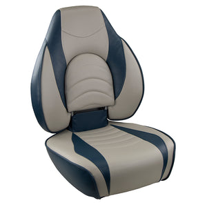 Springfield Fish Pro High Back Folding Seat - Blue/Grey [1041631-1] - BuoyMart.com  Seating Springfield Marine