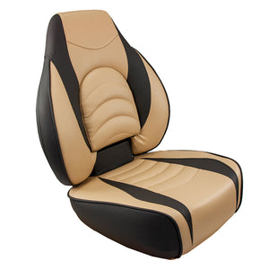 Springfield Fish Pro High Back Folding Seat - Charcoal/Tan [1041684-1] - BuoyMart.com  Seating Springfield Marine