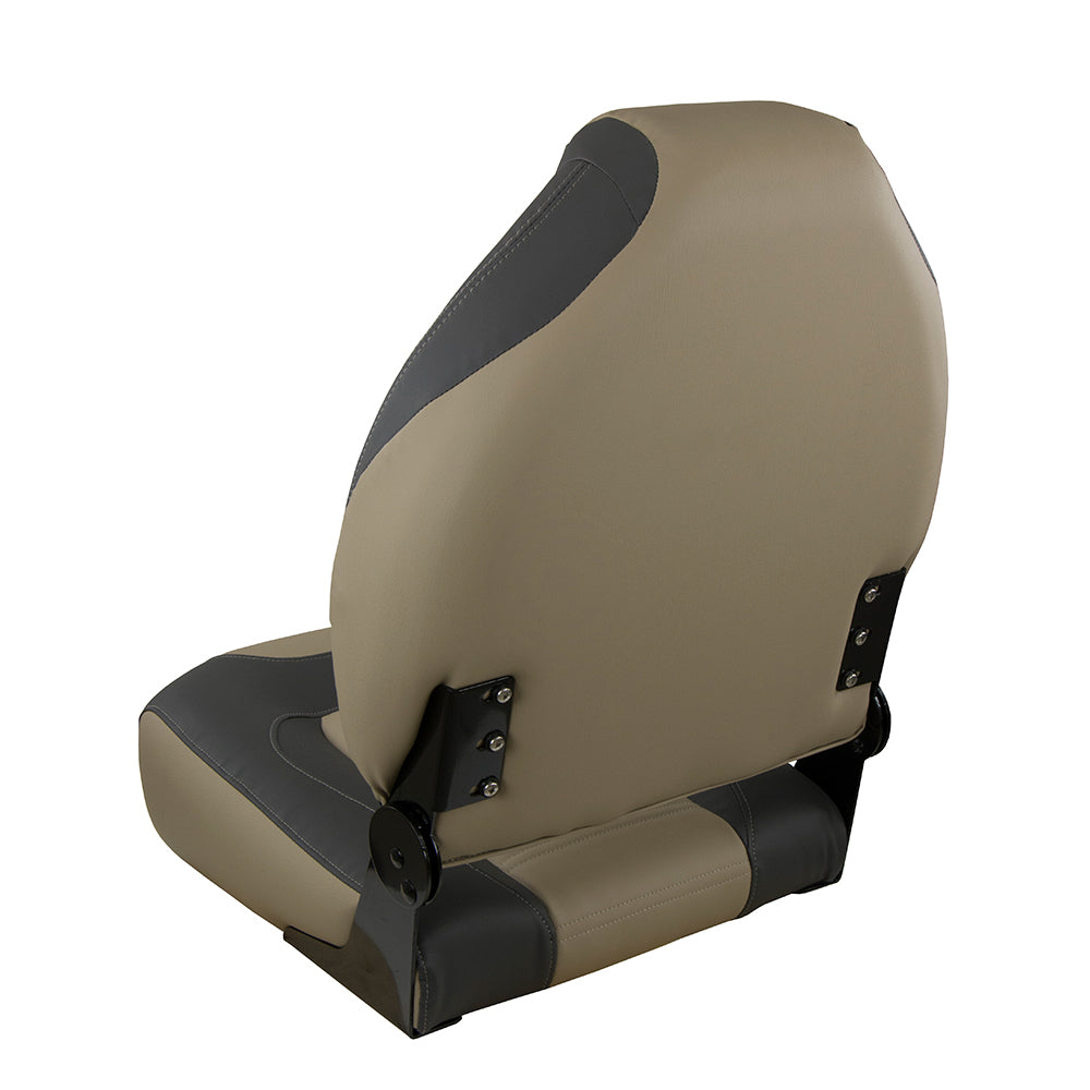 Springfield OEM Series Folding Seat - Charcoal/Tan [1062583] - BuoyMart.com  Seating Springfield Marine