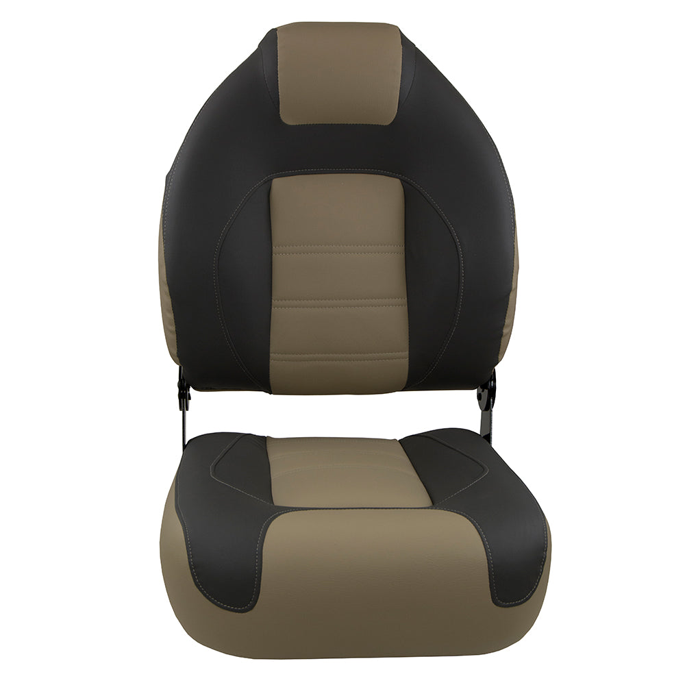 Springfield OEM Series Folding Seat - Charcoal/Tan [1062583] - BuoyMart.com  Seating Springfield Marine
