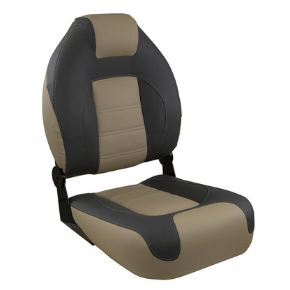 Springfield OEM Series Folding Seat - Charcoal/Tan [1062583] - BuoyMart.com  Seating Springfield Marine