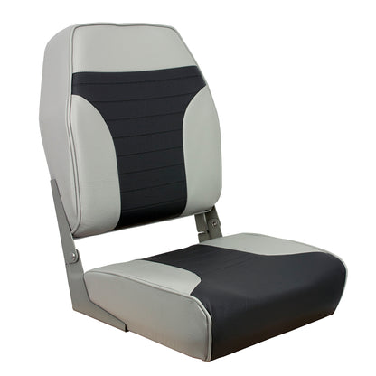 Springfield High Back Multi-Color Folding Seat - Grey/Charcoal [1040663] - BuoyMart.com  Seating Springfield Marine