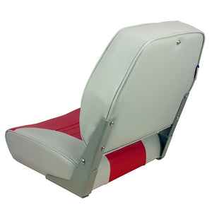 Springfield Economy Multi-Color Folding Seat - Grey/Red [1040655] - BuoyMart.com  Seating Springfield Marine