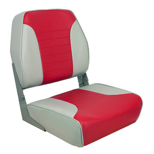 Springfield Economy Multi-Color Folding Seat - Grey/Red [1040655] - BuoyMart.com  Seating Springfield Marine