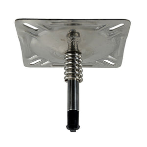 Springfield KingPin 7" x 7" Seat Mount w/Spring - Polished [1614201-PP] - BuoyMart.com  Seating Springfield Marine