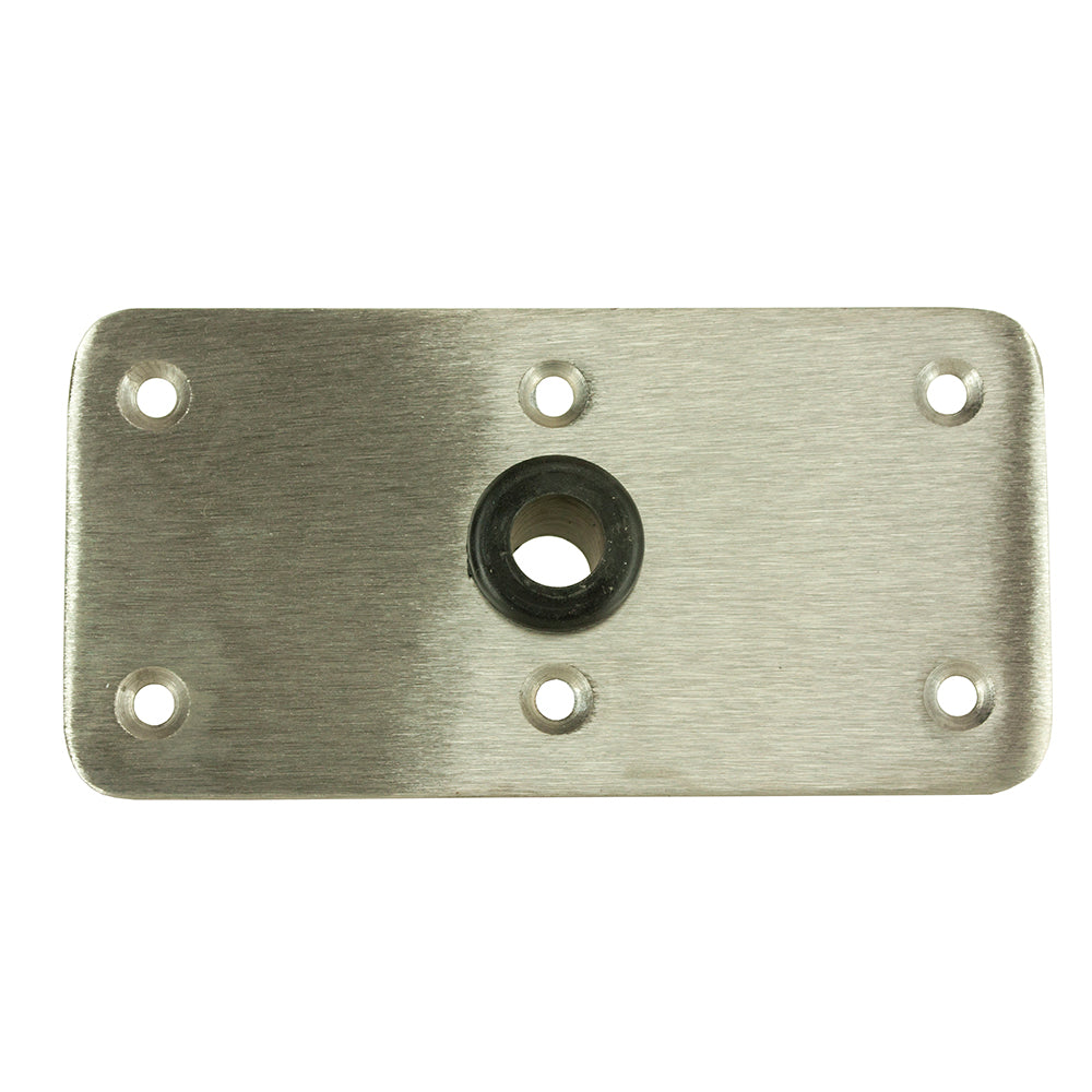 Springfield KingPin 4" x 8" - Stainless Steel - Rectangular Base (Standard) [1620005] - BuoyMart.com  Seating Springfield Marine