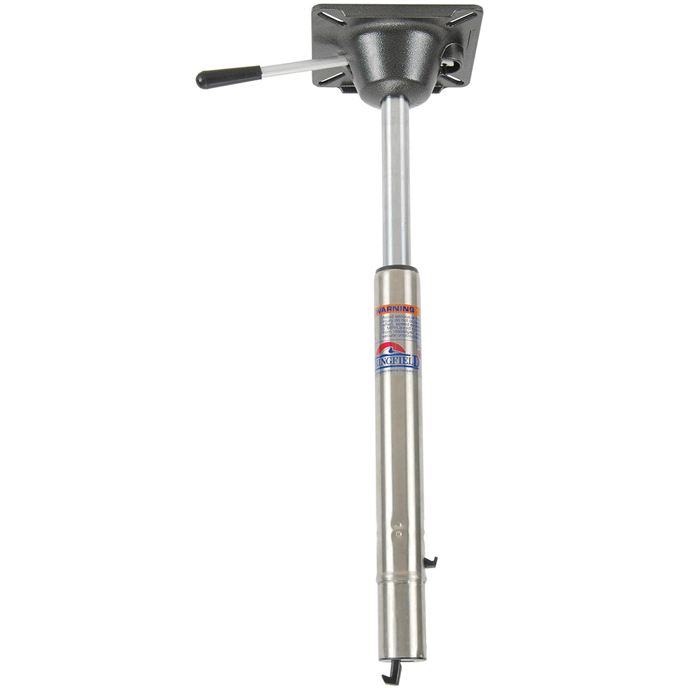 Springfield Spring-Lock Power-Rise Adjustable Sit-Down Post - Stainless Steel [1642005] - BuoyMart.com  Pedestals Springfield Marine