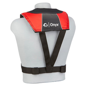 Onyx A/M-24 Series All Clear Automatic/Manual Inflatable Life Jacket - Black/Red - Adult [132200-100-004-20] - BuoyMart.com  Personal Flotation Devices Onyx Outdoor