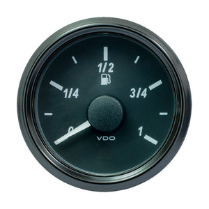 VDO SingleViu 52mm (2-1/16") Fuel Level Gauge - Euro - 90-5 Ohm [A2C3833110030] - BuoyMart.com  Gauges VDO