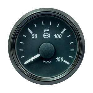 VDO SingleViu 52mm (2-1/16") Brake Pressure Gauge - 150 PSI - 0-180 Ohm [A2C3833480030] - BuoyMart.com  Gauges VDO