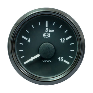 VDO SingleViu 52mm (2-1/16") Brake Pressure Gauge - 16 Bar - 0-4.5V [A2C3832710030] - BuoyMart.com  Gauges VDO