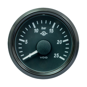 VDO SingleViu 52mm (2-1/16") Gear Oil Pressure Gauge - 25 Bar - 0-180 Ohm [A2C3833460030] - BuoyMart.com  Gauges VDO