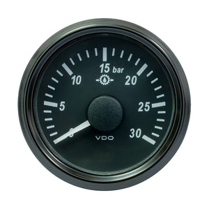 VDO SingleViu 52mm (2-1/16") Brake Pressure Gauge - 30 Bar - 0-4.5V [A2C3832720030] - BuoyMart.com  Gauges VDO