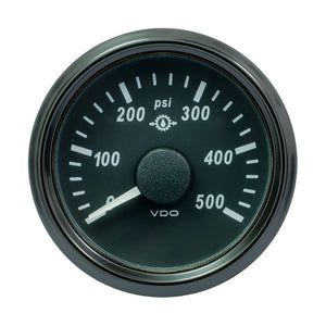 VDO SingleViu 52mm (2-1/16") Gear Pressure Gauge - 500 PSI - 0-4.5V [A2C3832740030] - BuoyMart.com  Gauges VDO