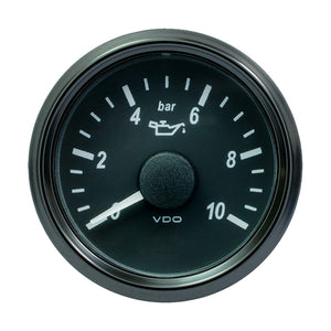 VDO SingleViu 52mm (2-1/16") Oil Pressure Gauge - 10 Bar - 0-180 Ohm [A2C3833170030] - BuoyMart.com  Gauges VDO