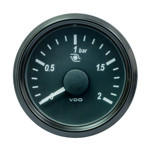 VDO SingleViu 52mm (2-1/16") Turbo Pressure Gauge - 2 Bar - 0-180 Ohm [A2C3833490030] - BuoyMart.com  Gauges VDO