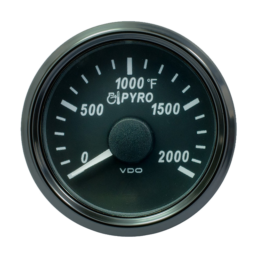 VDO SingleViu 52mm (2-1/16") Exhaust Gas Temp. Gauge - 2000F [A2C3833040030] - BuoyMart.com  Gauges VDO