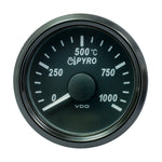 VDO SingleViu 52mm (2-1/16") Exhaust Gas Temp. Gauge - 1000C [A2C3833050030] - BuoyMart.com  Gauges VDO
