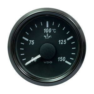 VDO SingleViu 52mm (2-1/16") Oil Temp. Gauge - 150 C - 322-18 Ohm [A2C3833380030] - BuoyMart.com  Gauges VDO