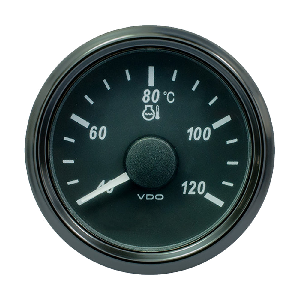 VDO SingleViu 52mm (2-1/16") Water Temp. Gauge - Euro - 120 C - 291-22 ohm [A2C3833330030] - BuoyMart.com  Gauges VDO