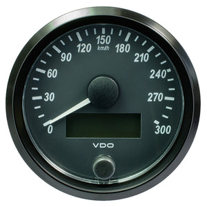 VDO SingleViu 80mm (3-1/8") Speedometer - 300 KM/H [A2C3832950030] - BuoyMart.com  Gauges VDO