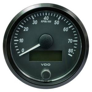 VDO SingleViu 80mm (3-1/8") Tachometer - 8000 RPM [A2C3833020030] - BuoyMart.com  Gauges VDO