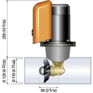 Quick Bow Thruster BTQ 110-25 25KGF - 12V - D110 - 1.3kW [FGBT11025120T00] - BuoyMart.com  Bow Thrusters Quick