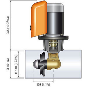 Quick Bow Thruster BTQ 140-40 40KGF - 12V - D140 - 2.2kW [FGBT14040120T00] - BuoyMart.com  Bow Thrusters Quick