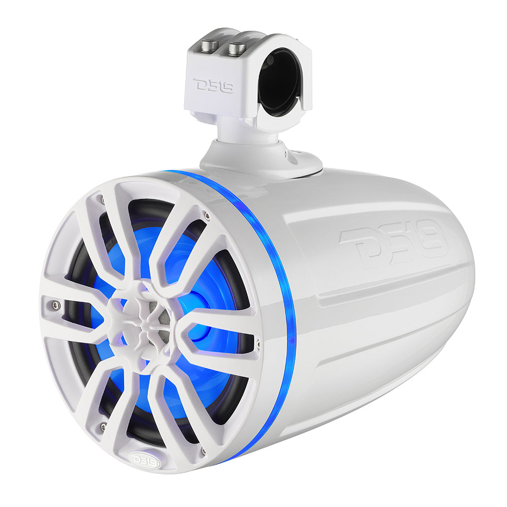 DS18 X Series HYDRO 6.5" Wakeboard Pod Tower Speaker w/RGB LED Light - 300W - White  [NXL-X6TP/WH] DS18