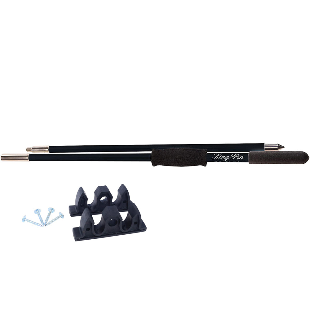 Panther 10 King Pin Anchor Pole - 2-Piece - Black [KPP100B] - BuoyMart.com  Anchors Panther Products