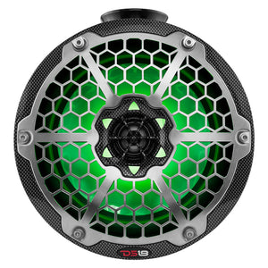 DS18 HYDRO 8" Compact Wakeboard Pod Tower w/RGB Light - 375W - Black Carbon Fiber [CF-PS8] DS18