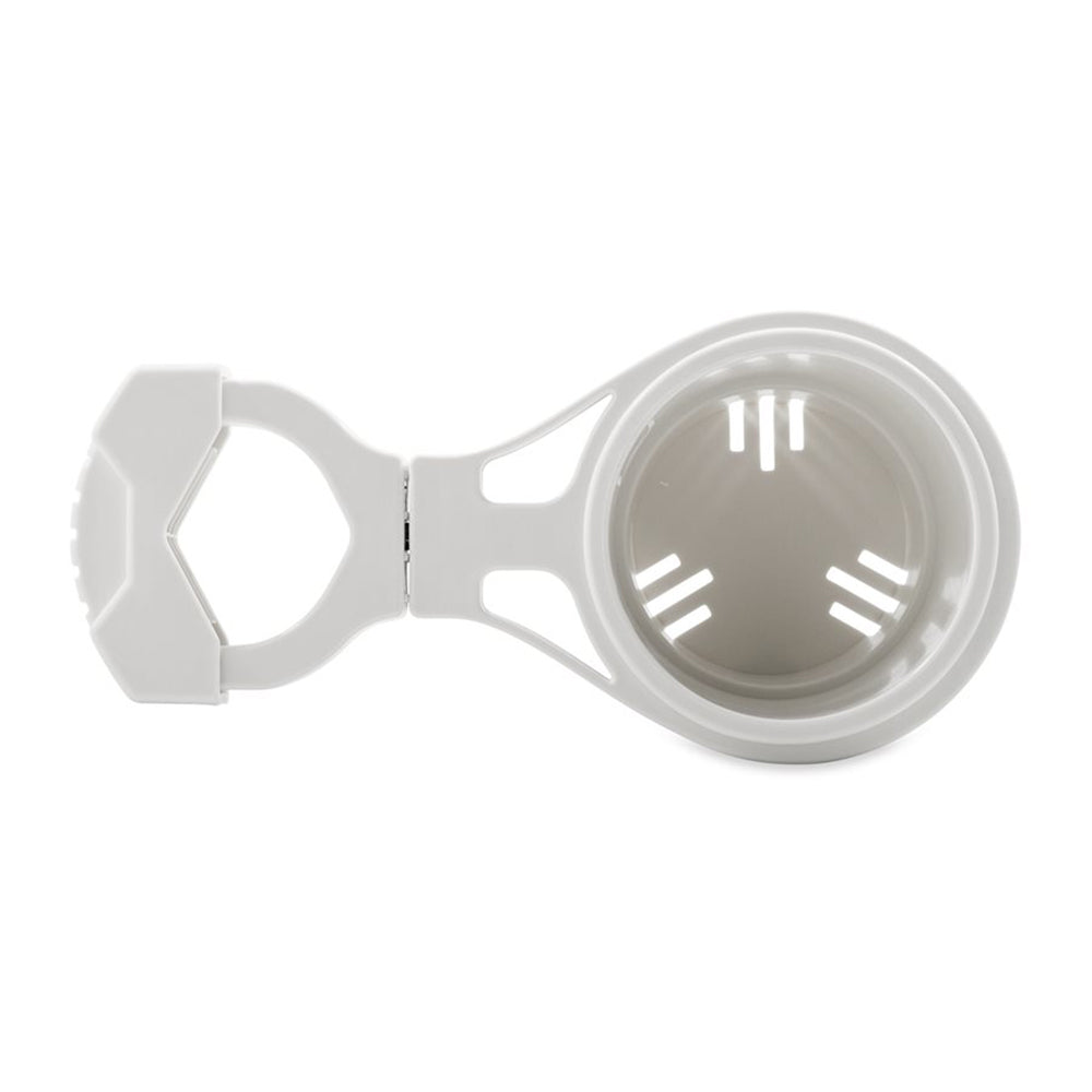 Camco Clamp-On Rail Mounted Cup Holder - Large for Up to 2" Rail - White [53083] - BuoyMart.com  Deck / Galley Camco