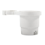 Camco Clamp-On Rail Mounted Cup Holder - Small for Up to 1-1/4" Rail - White [53086] - BuoyMart.com  Deck / Galley Camco
